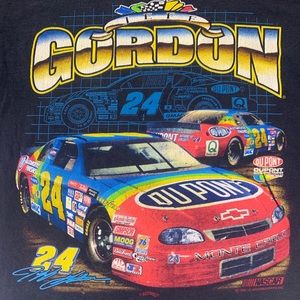 Jeff Gordon Graphic Vintage T-Shirt Large Mens 98